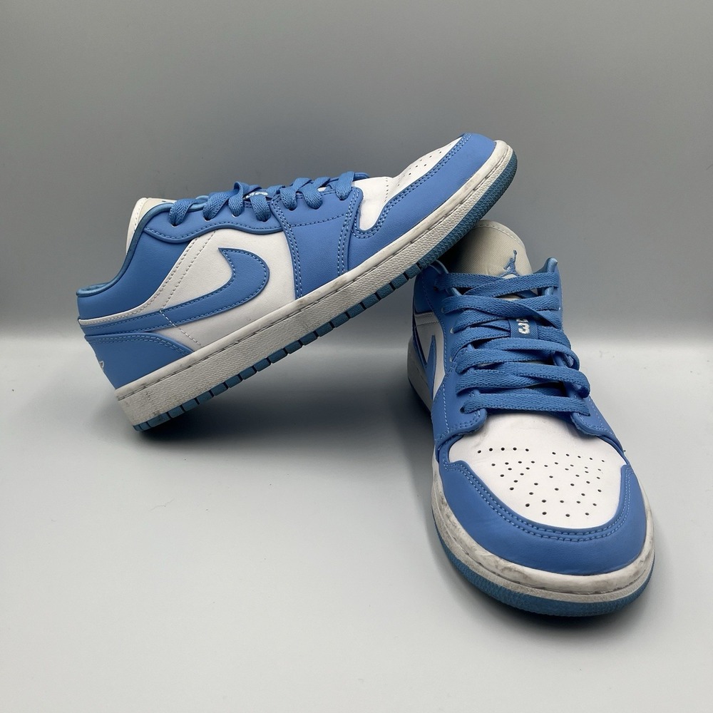 Nike Air Jordan 1 Low UNC University Carolina Blue Size 8.5 Women AO9944-441